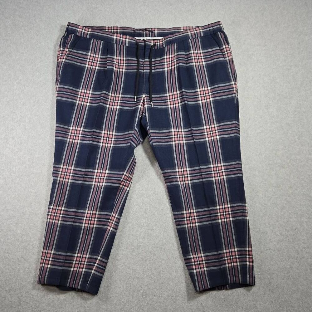 SUITSUPPLY Trousers Men's Plaid Tapered Fit 40x26